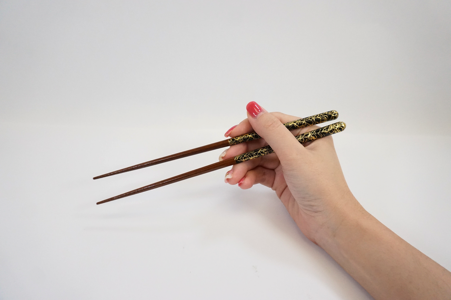 Gold chopsticks Silver chopsticks Gold thread
