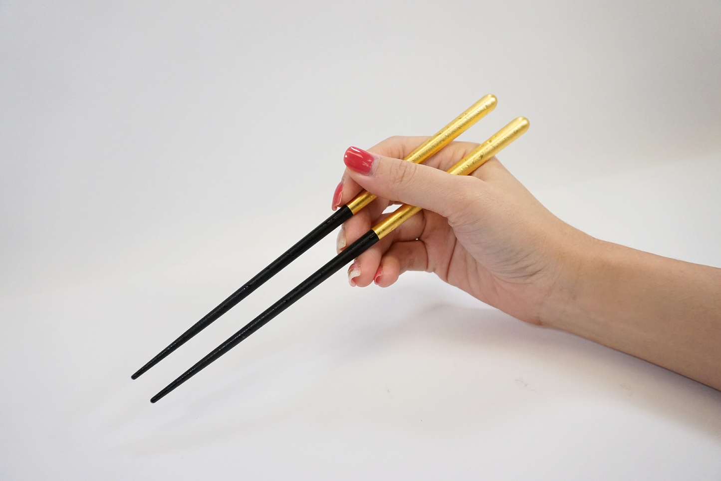 Chopsticks / chopstick rest set Shizuku (gold L)